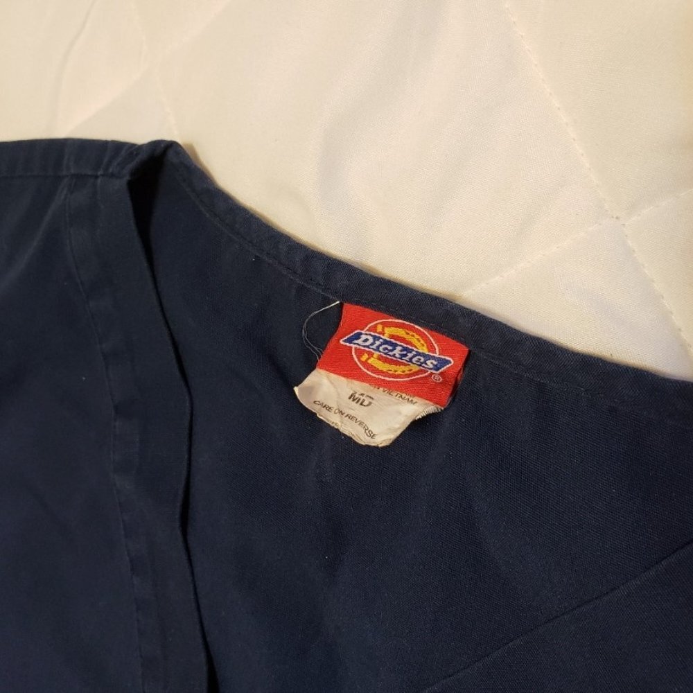 Dickies M Scrub Top- Navy Blue - Picture 7 of 9